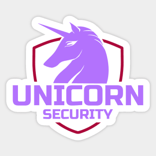 Unicorn Security Sticker